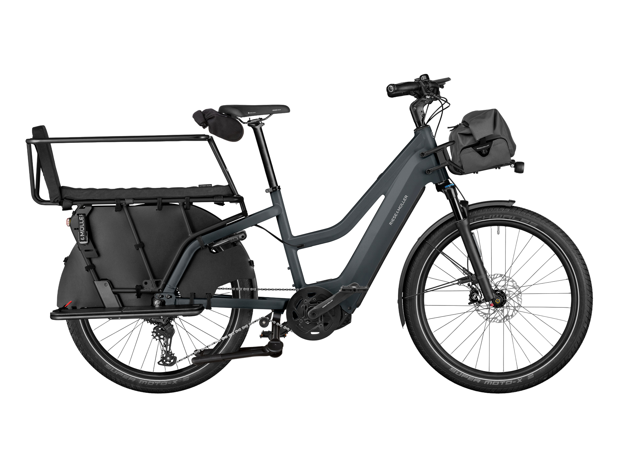 Riese & Müller Multicharger2 Mixte EASY in Utility Grey/Black Matt, Seitenansicht