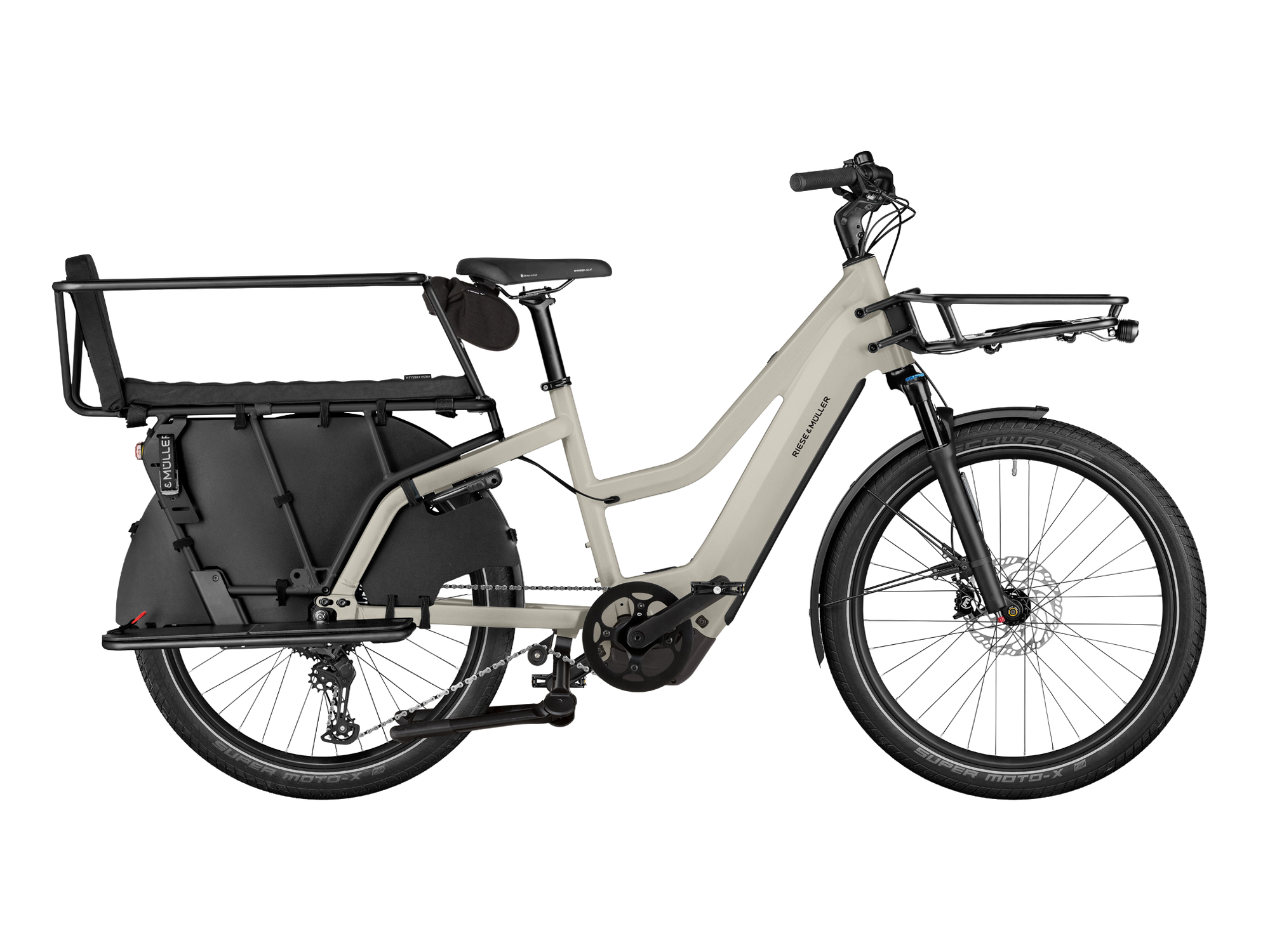Riese & Müller Multicharger3 Mixte FAMILY in Desert/Black Matt, Seitenansicht