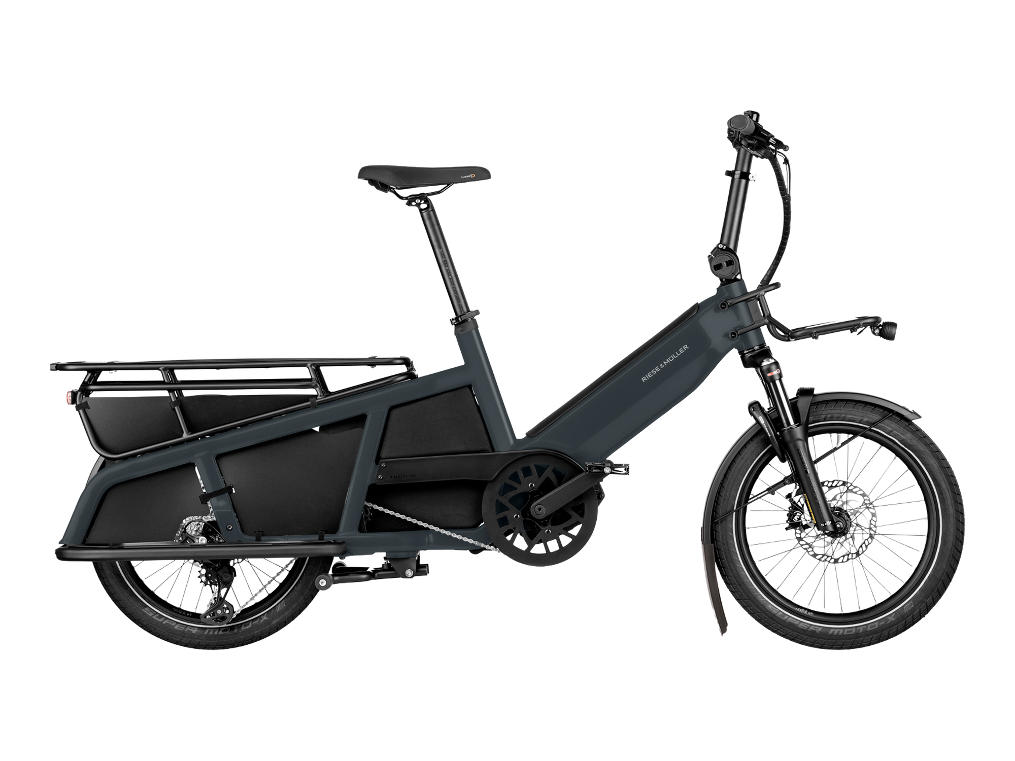 Riese & Müller Multitinker touring in Utility Grey/Black Matt, Seitenansicht
