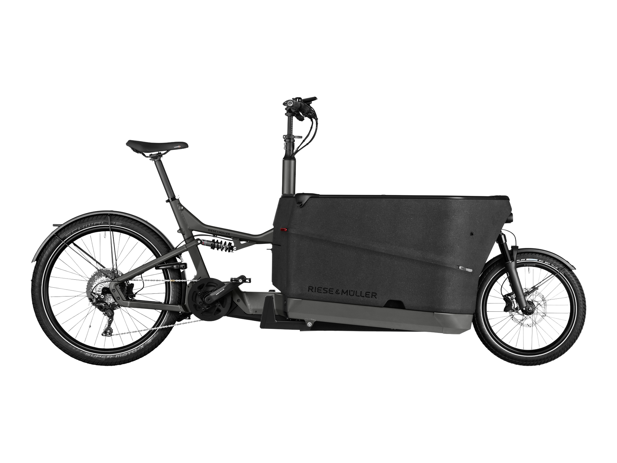Riese & Müller Packster2 70 CT touring in Urban Grey Matt, Seitenansicht