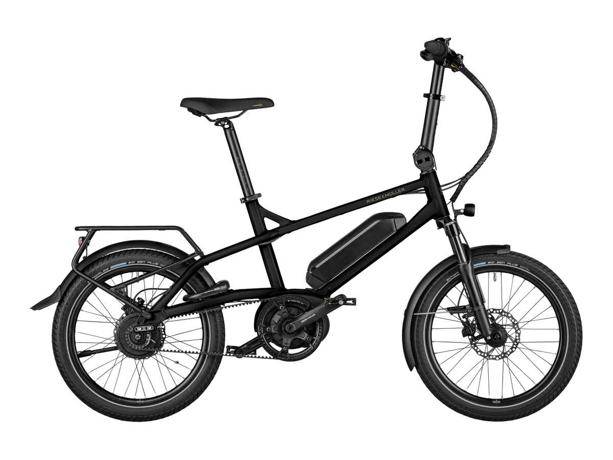 Riese & Müller Tinker2 vario in Black Matt, Seitenansicht