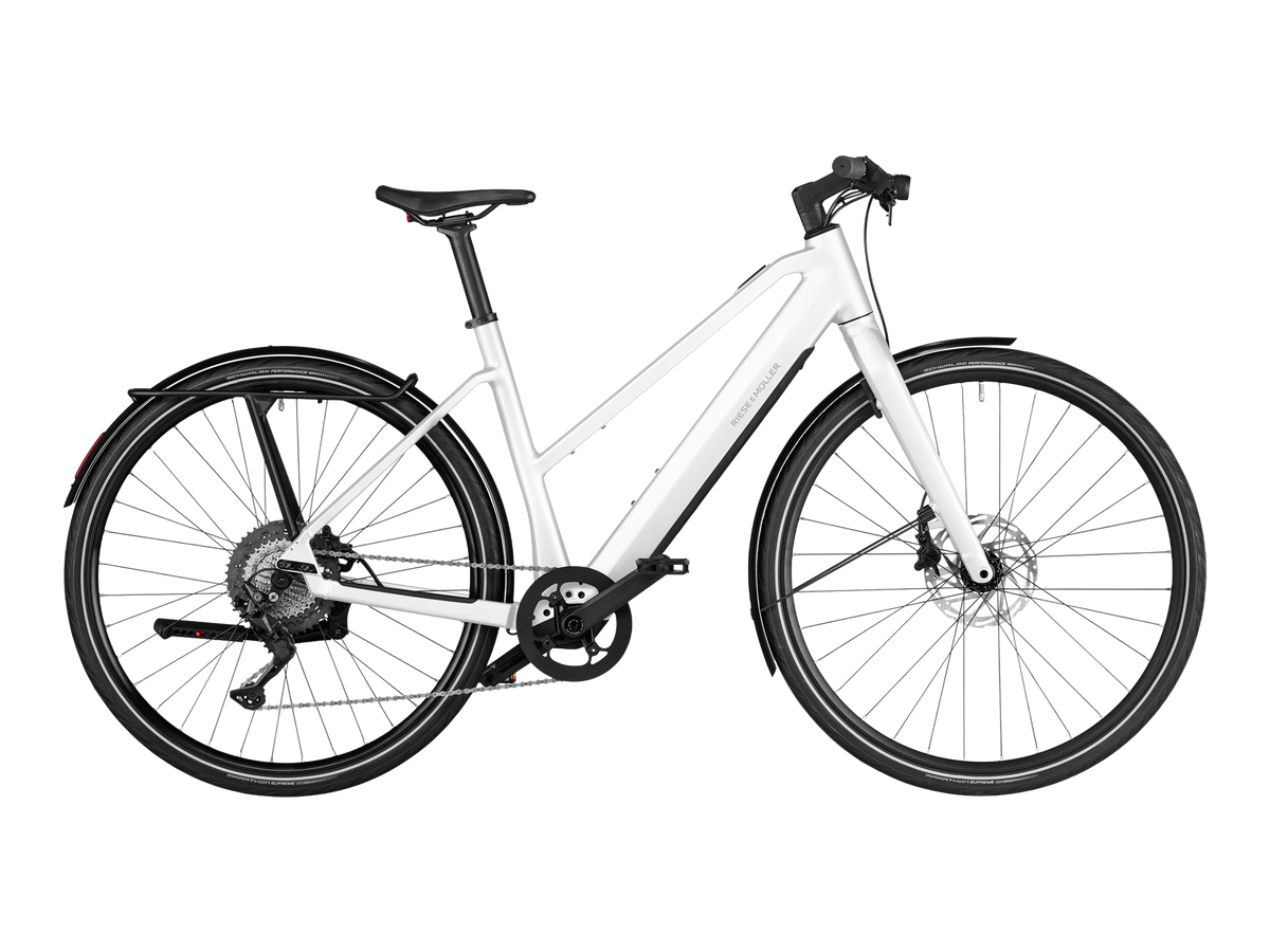 Riese & Müller UBN Seven touring in Pure White, Seitenansicht