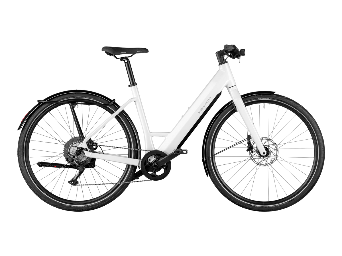 Riese & Müller UBN Six touring in Pure White, Seitenansicht