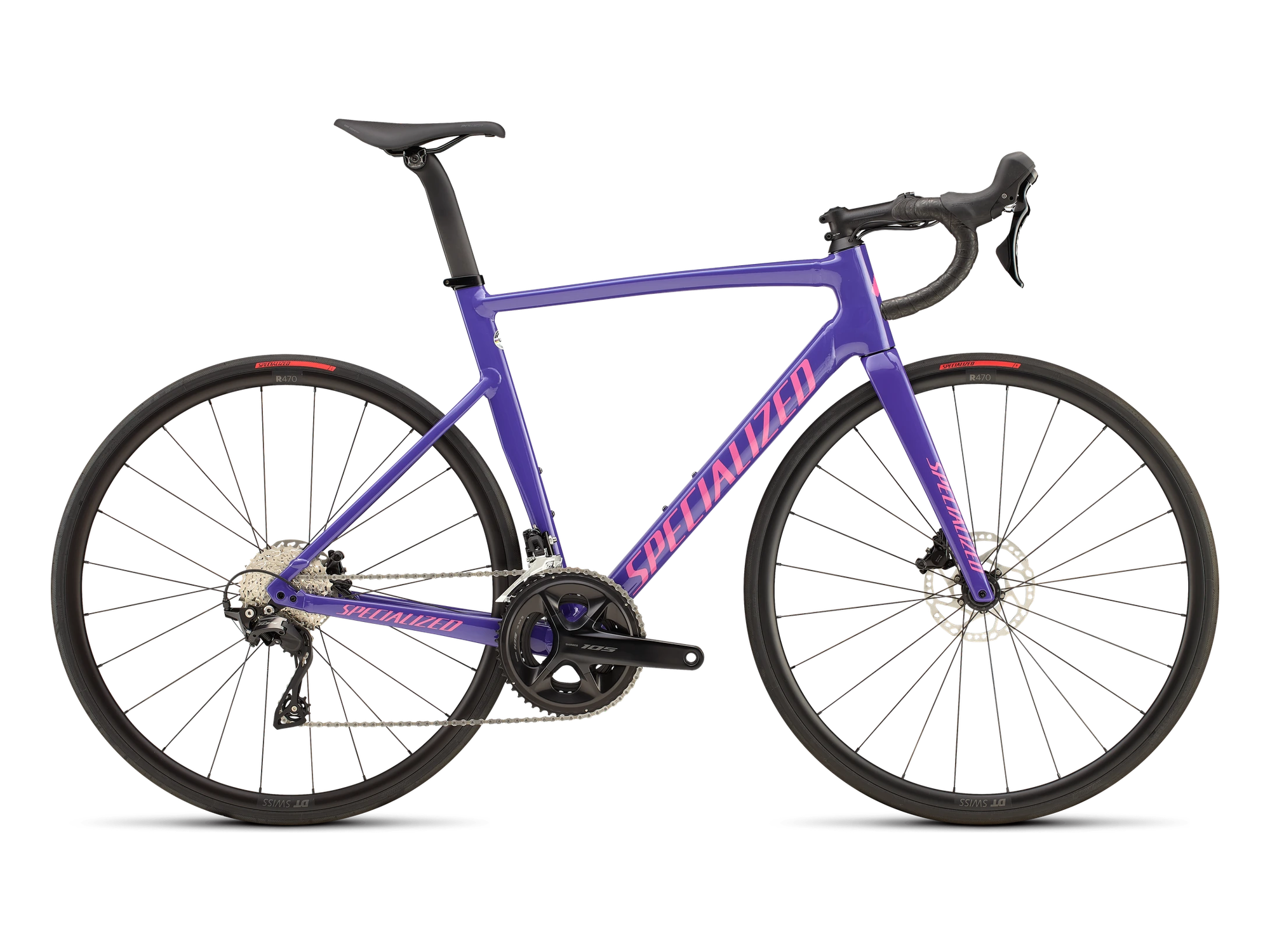 Allez Sprint Comp – Shimano 105 in Gloss Purple Haze / Rebel Pink, Seitenansicht