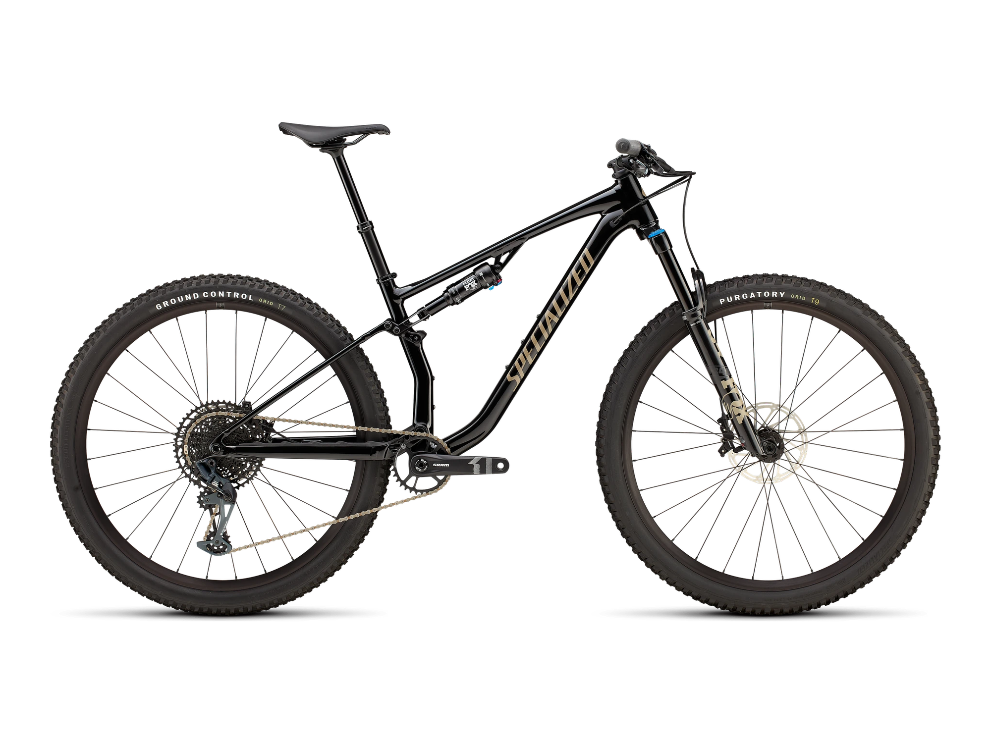 Chisel Comp EVO in Gloss Black / Taupe, Seitenansicht