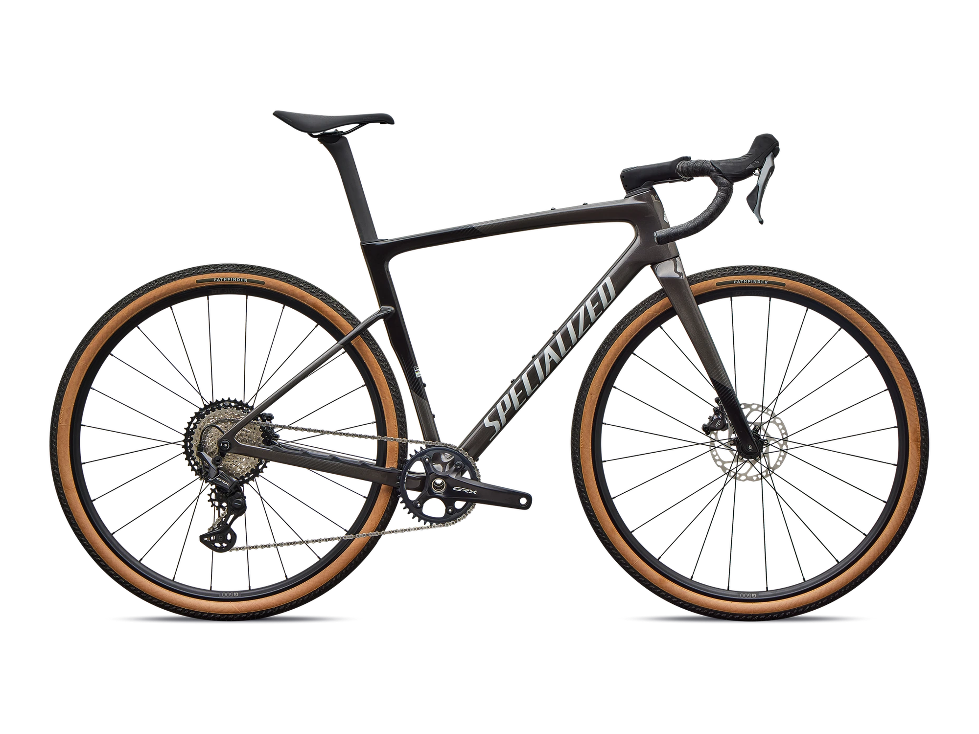 Crux 5 Sport – Shimano GRX 800 in Silver Pearl Smoke, Seitenansicht
