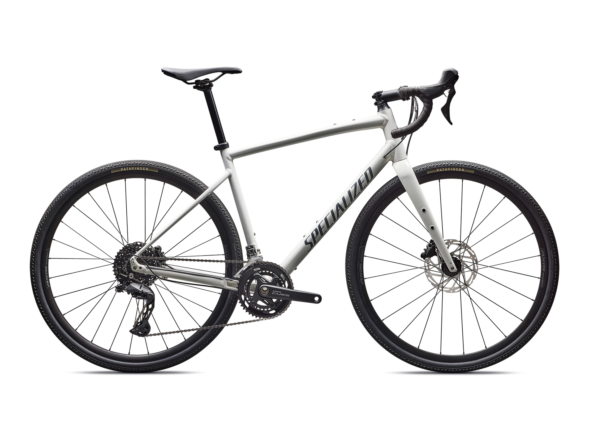 Diverge 3 Alloy – Shimano CUES in Gloss Dune White, Seitenansicht