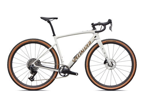 Diverge 4 Pro – SRAM Force XPLR in Dune White, Seitenansicht