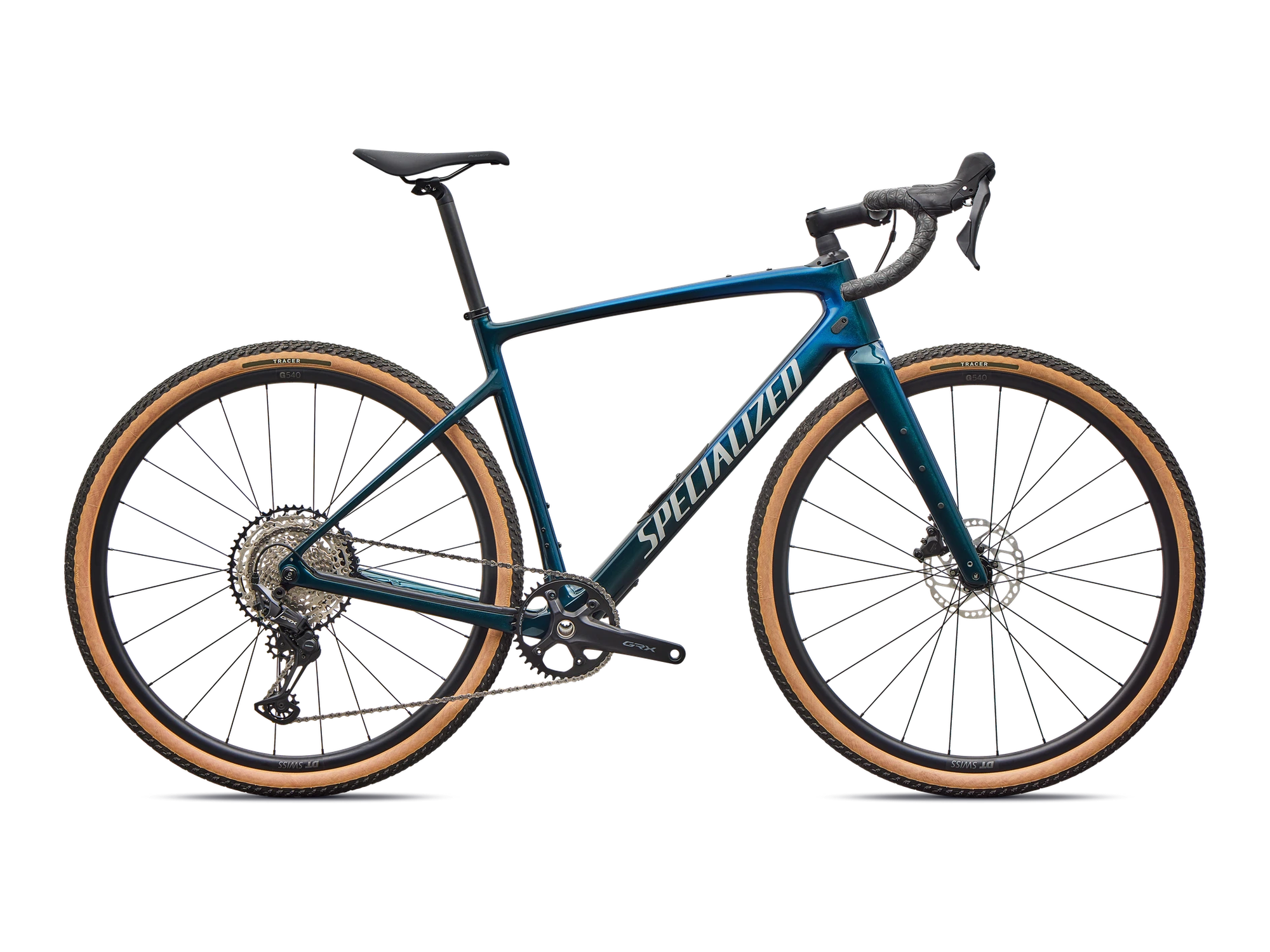 Diverge 4 Sport Carbon – Shimano GRX 600 in Emerald Metallic, Seitenansicht
