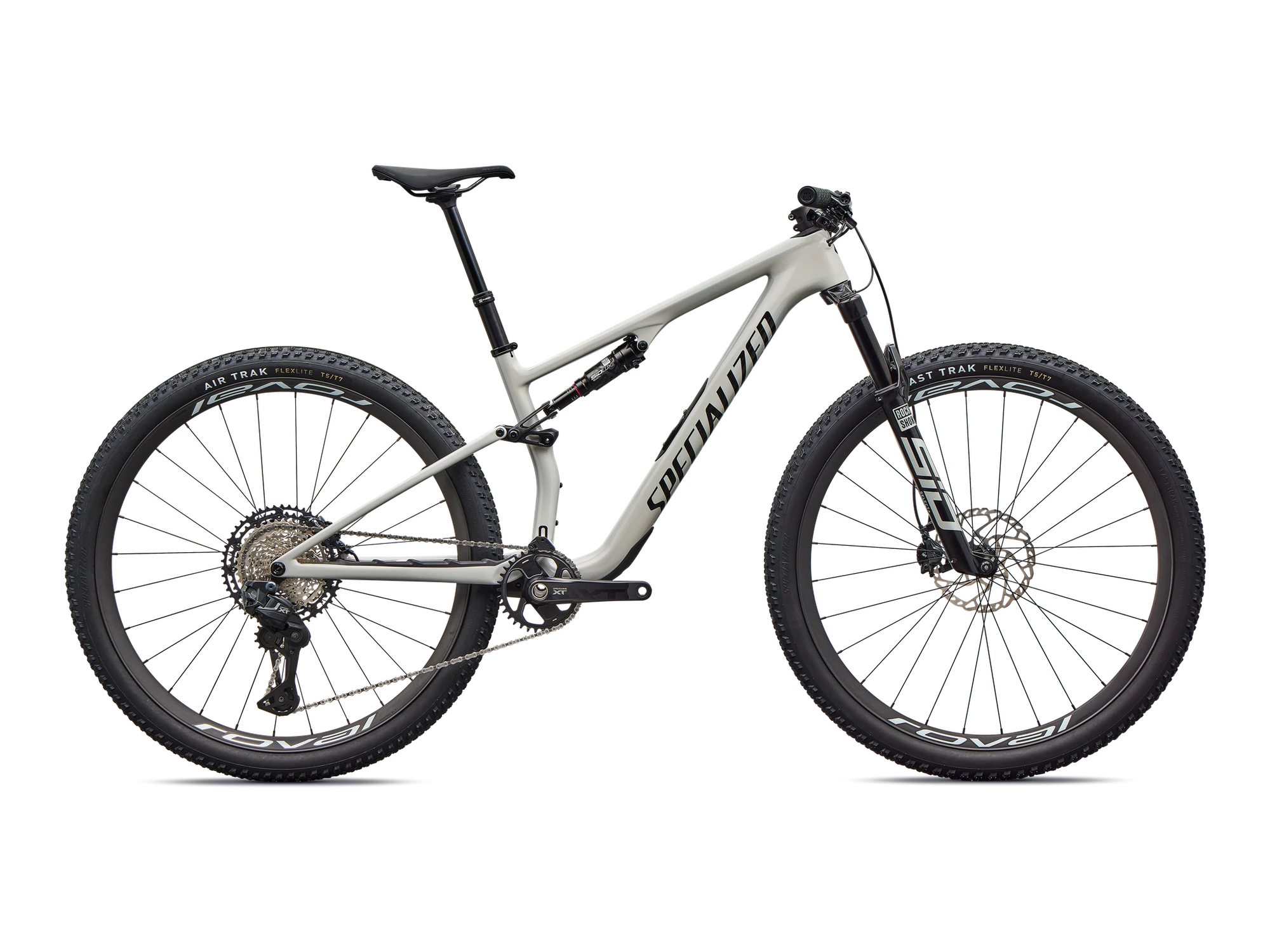 Epic 8 Expert Di2 – Shimano XT Di2, RockShox Select+ in Gloss Dolomite Metallic, Seitenansicht