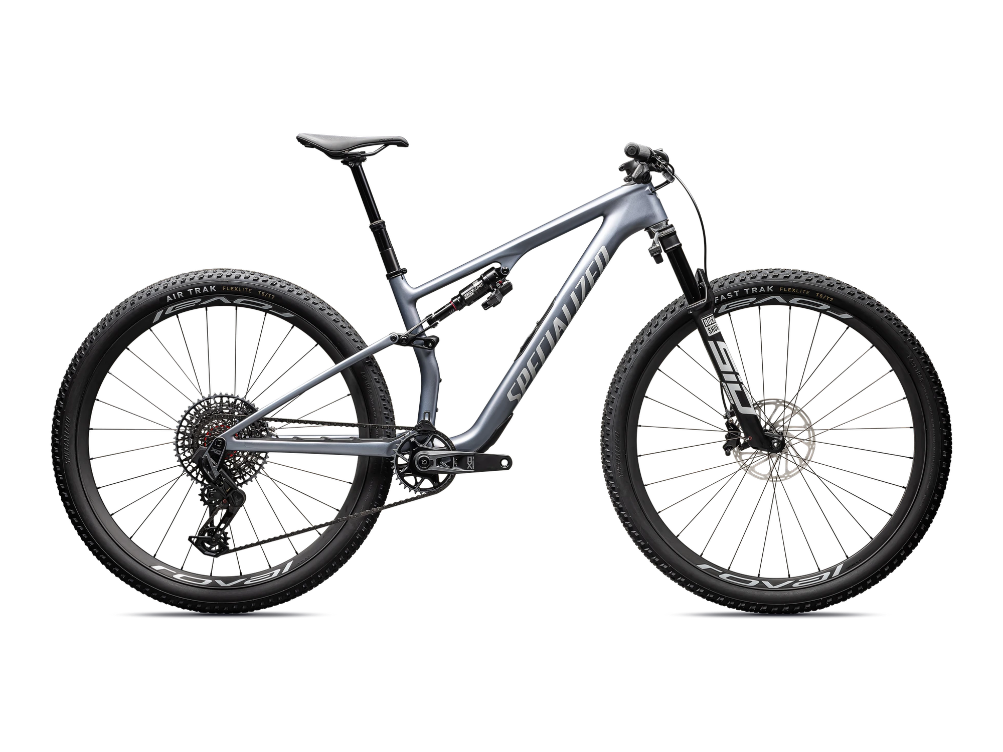 Epic 8 Pro – SRAM X0 AXS, RockShox Ultimate Flight Attendant in Glacial Metallic Pearl, Seitenansicht