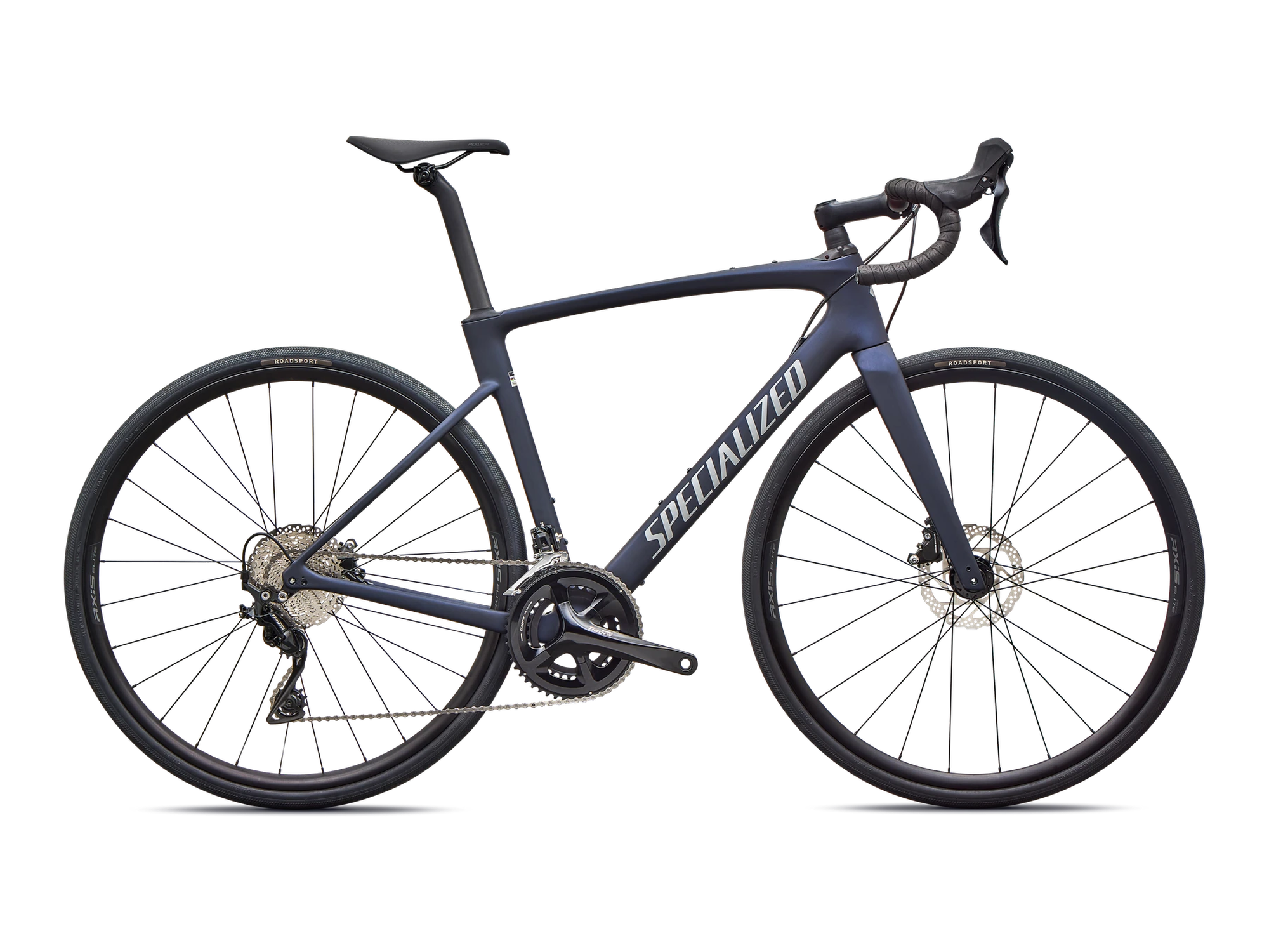 Roubaix SL8 – Shimano Tiagra in Satin Deep Marine Metallic, Seitenansicht