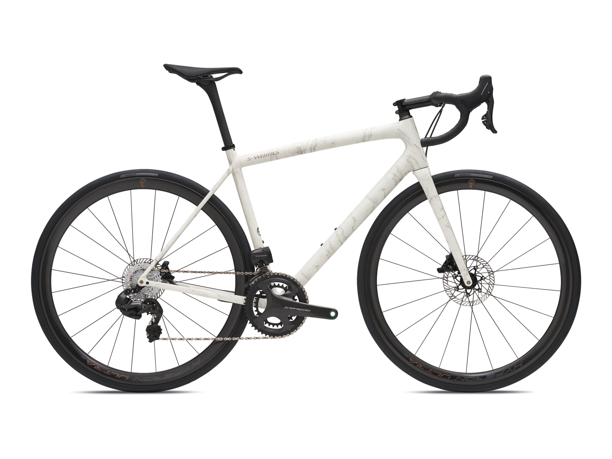 S-Works Aethos LTD – Campagnolo in Satin Birch / Black Pearl, Seitenansicht