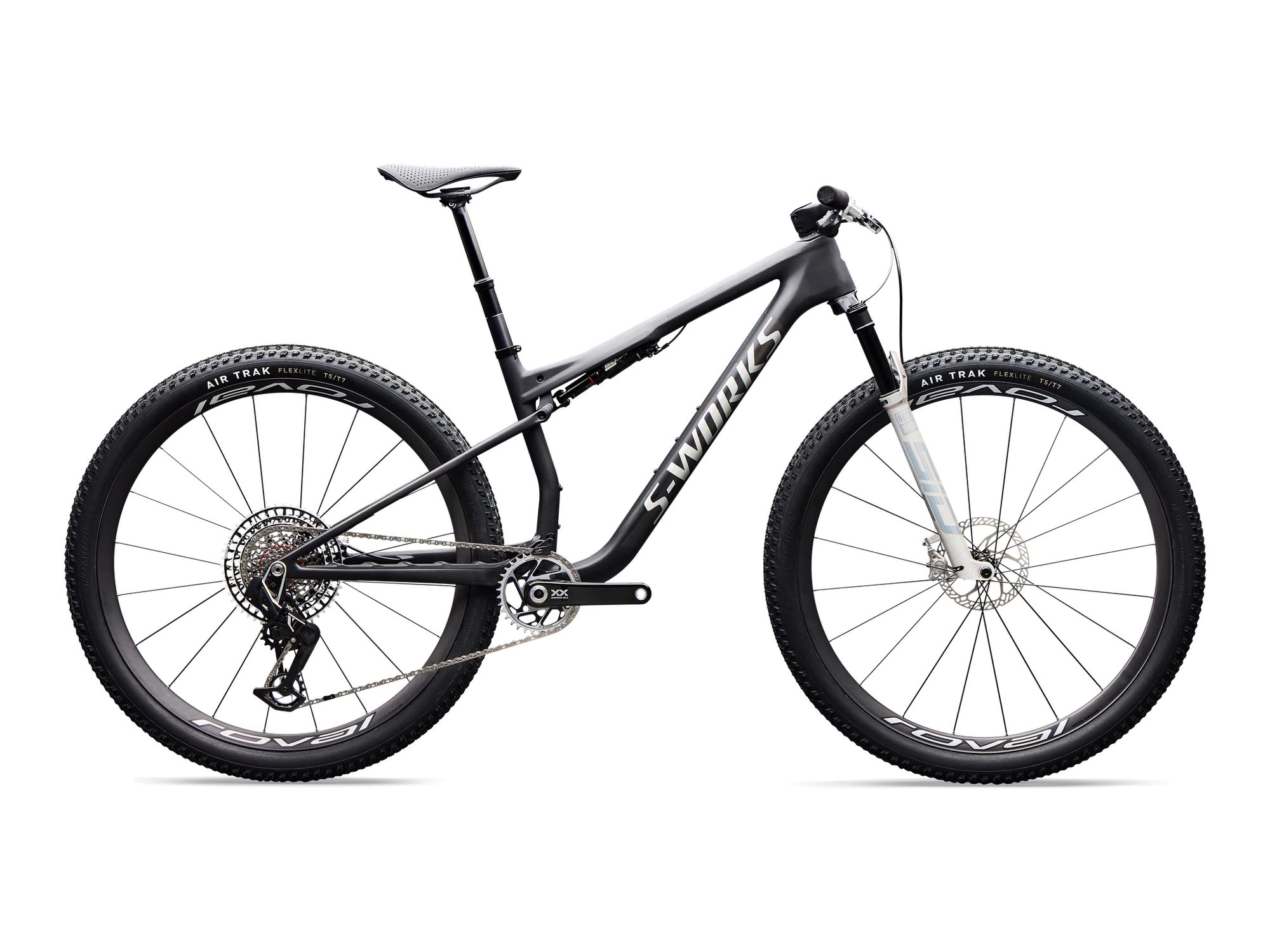 S-Works Epic 9 Ultralight LTD – SRAM XX SL, RockShox SL Ultimate in Satin Carbon, Seitenansicht