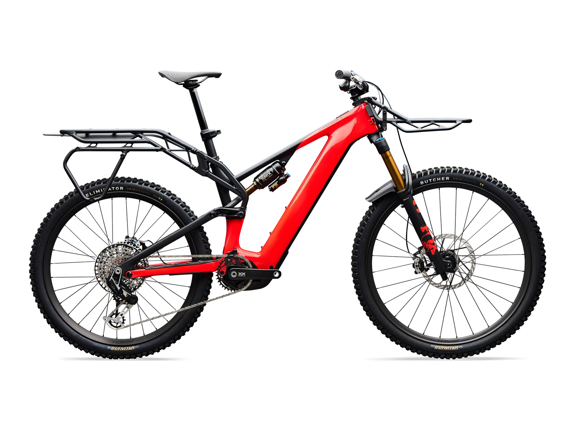S-Works Levo 4 X in Fiery Red, Seitenansicht