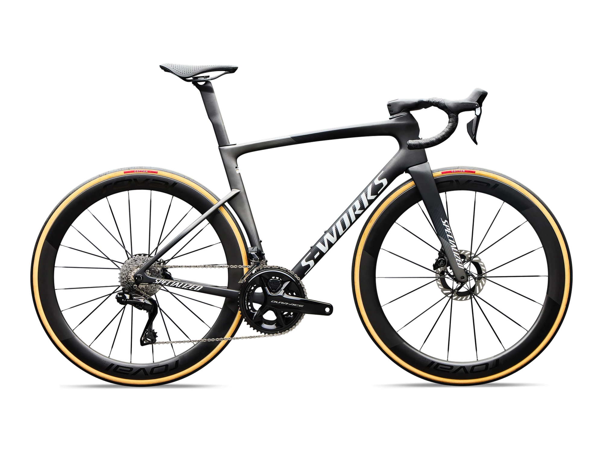S-Works Tarmac SL9 Shimano Dura-Ace Di2 in Satin Carbon, Seitenansicht