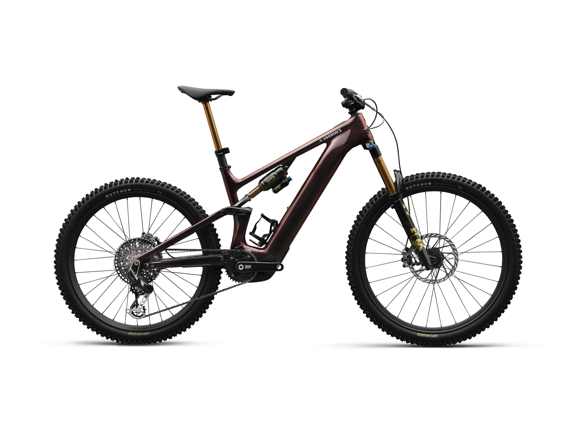 S-Works Turbo Levo 4 in Red Pearl, Seitenansicht