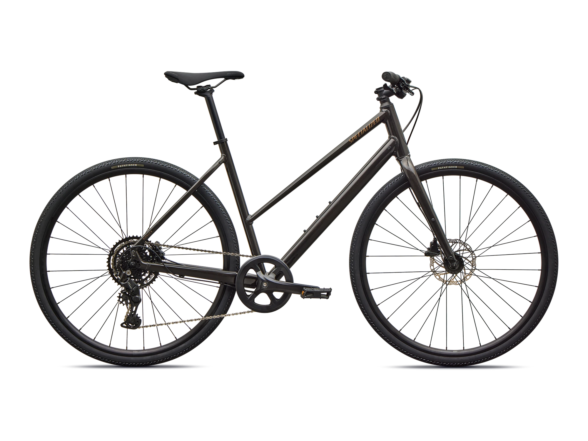 Sirrus X 2.0 Step-Through in Gloss Metallic Obsidian, Seitenansicht