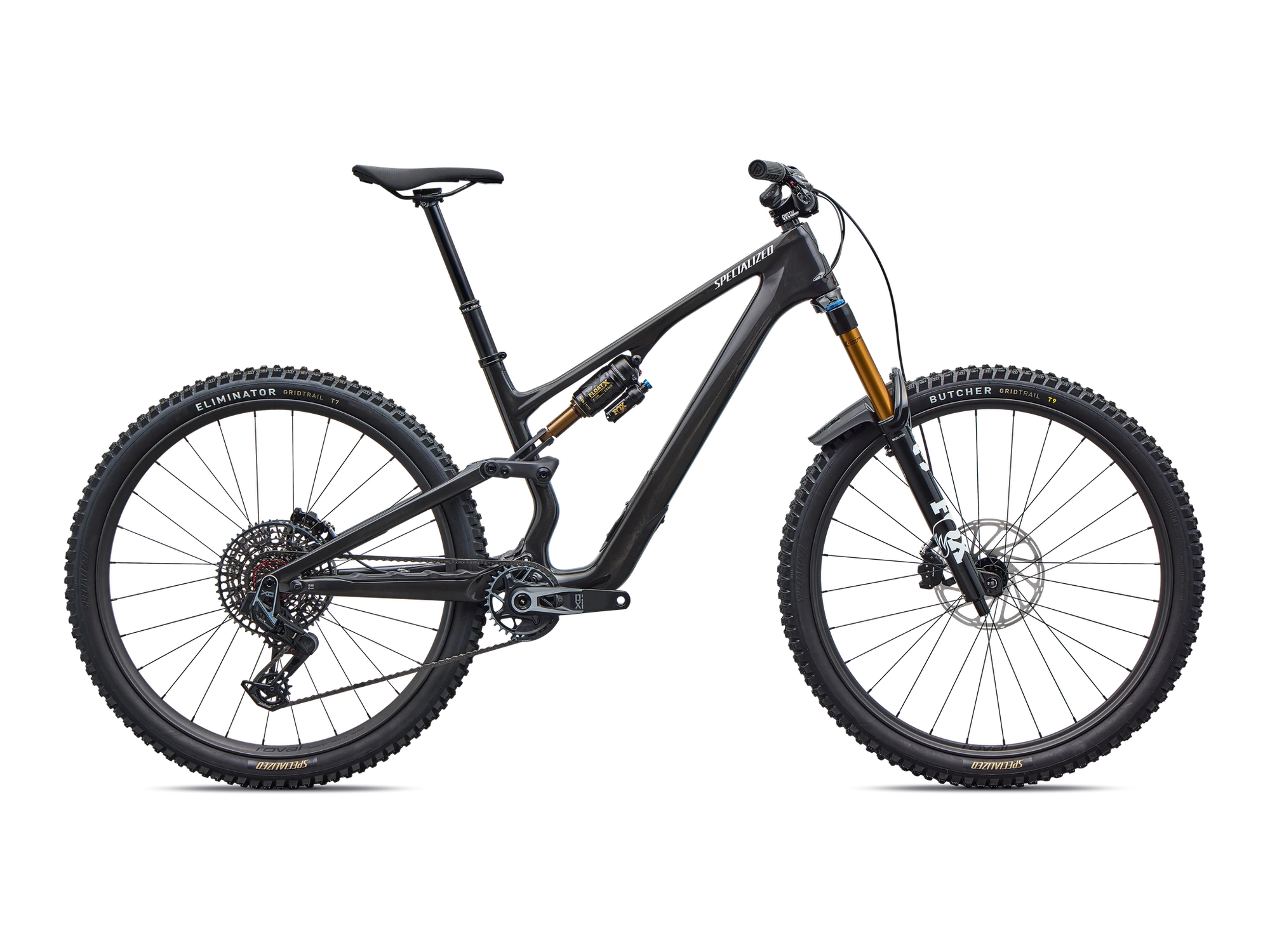 Stumpjumper 15 EVO Pro – SRAM X0 AXS, FOX Factory in Gloss Carbon, Seitenansicht