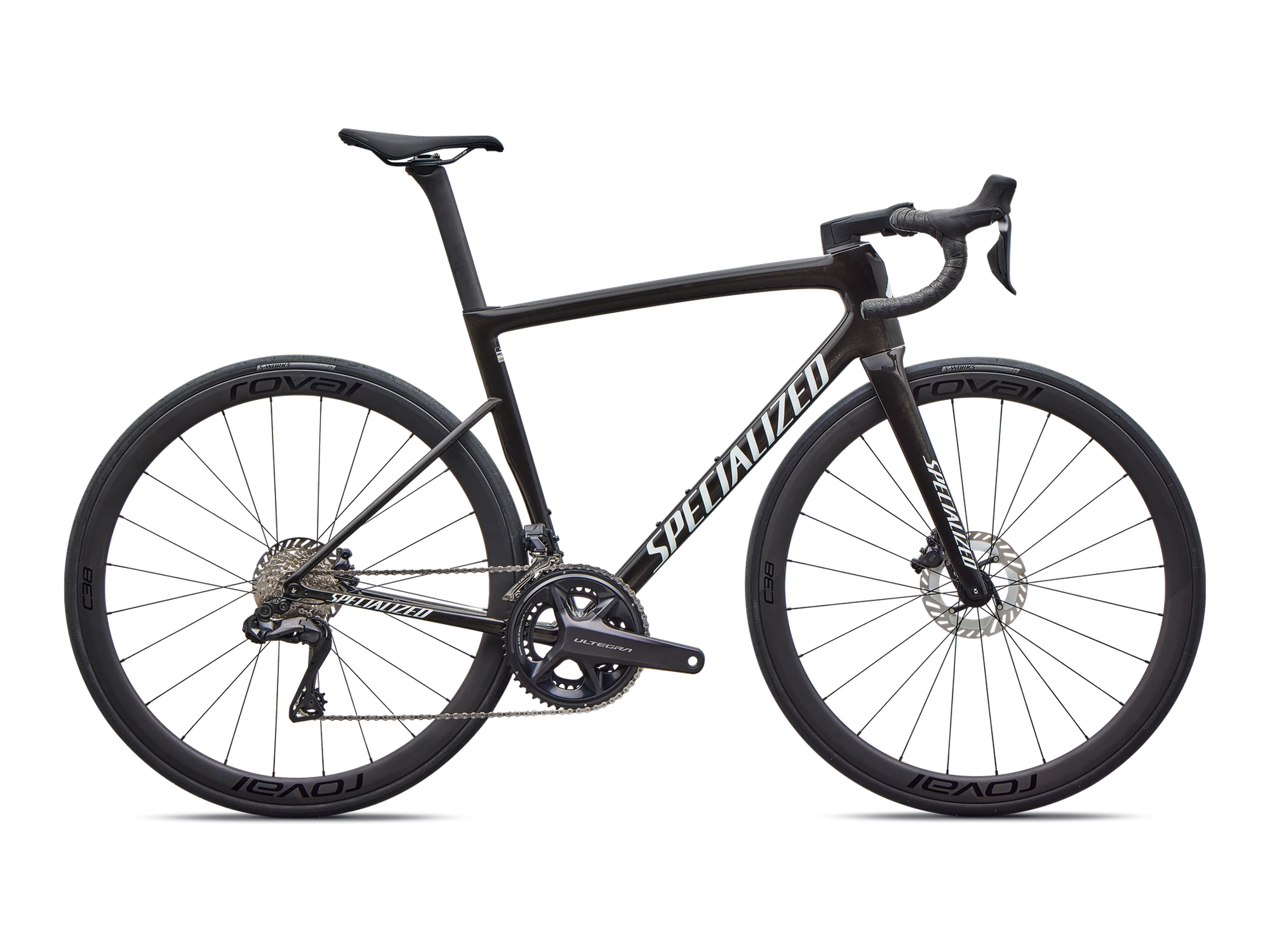 Tarmac SL8 Expert – Ultegra Di2 in Gloss Obsidian Metallic, Seitenansicht