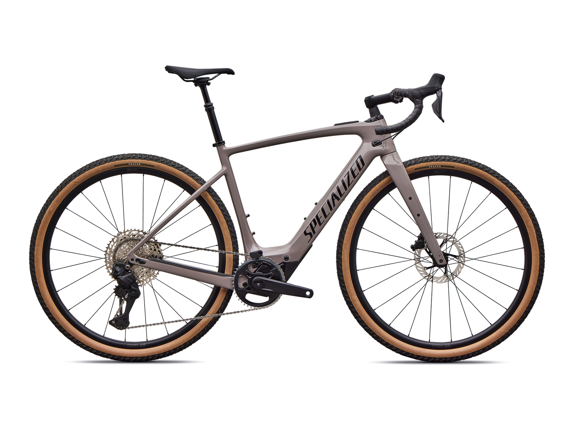 Turbo Creo 2 Comp Shimano GRX Di2 in Gloss Desert Metallic, Seitenansicht