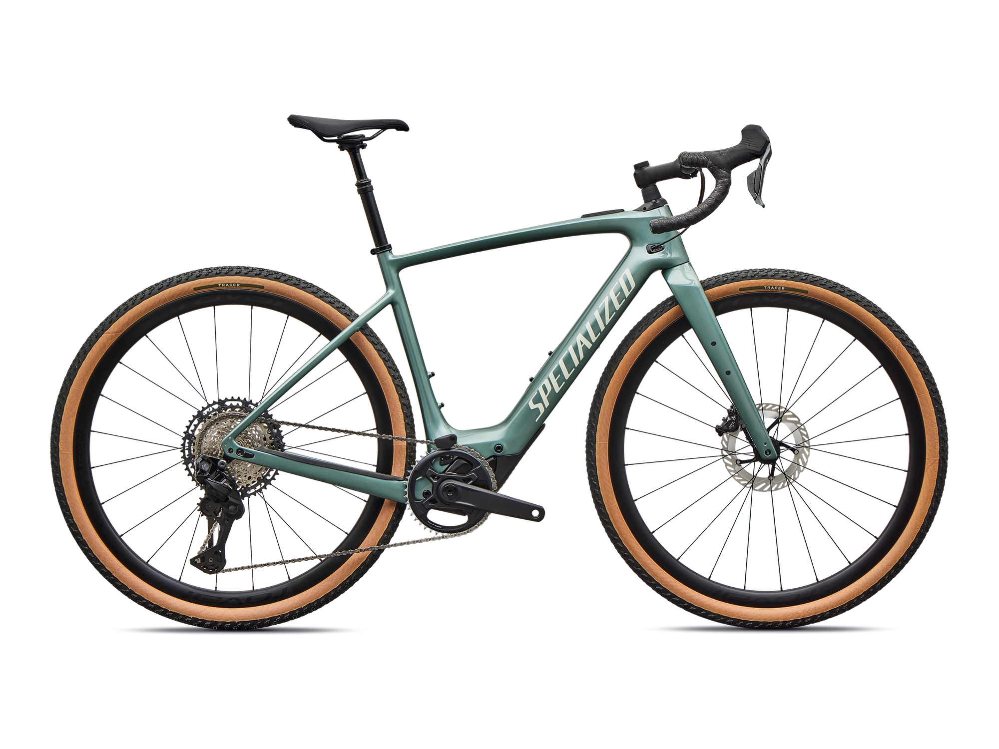 Turbo Creo 2 Expert Shimano GRX Di2 in Gloss Fjord Metallic, Seitenansicht