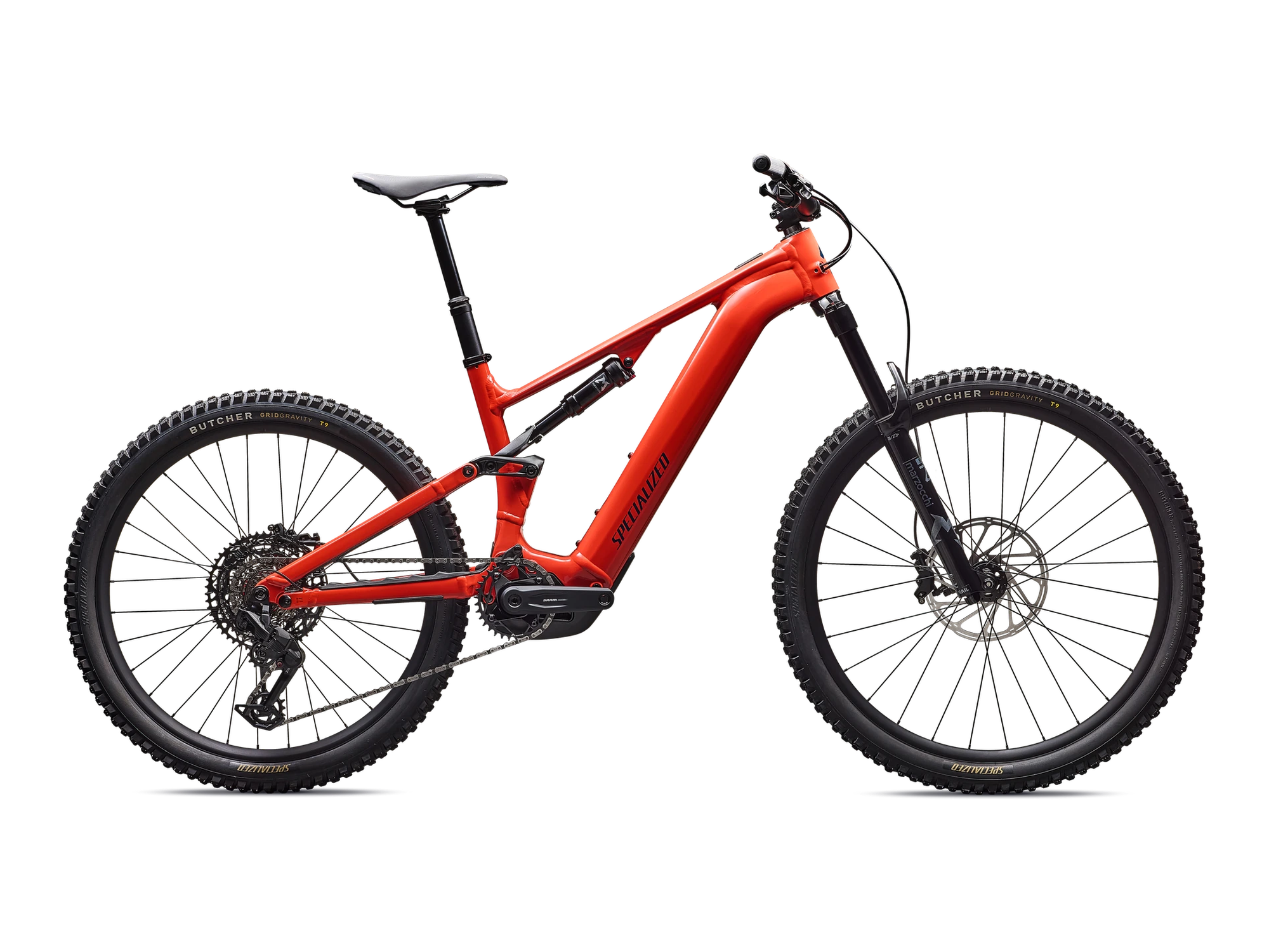 Turbo Levo 4 Alloy in Gloss Deep Orange, Seitenansicht