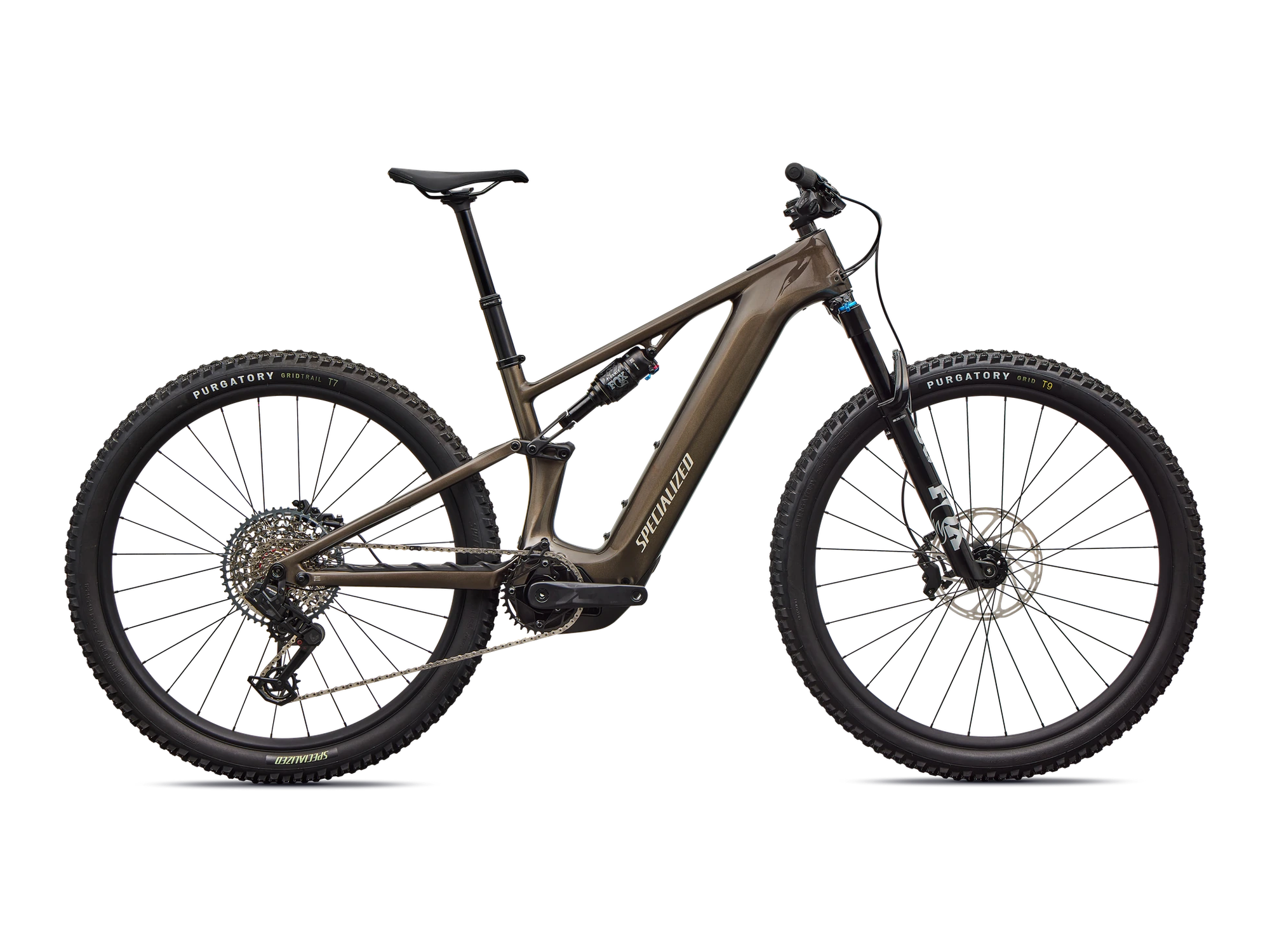 Turbo Levo R Comp in Gloss Gunmetal, Seitenansicht
