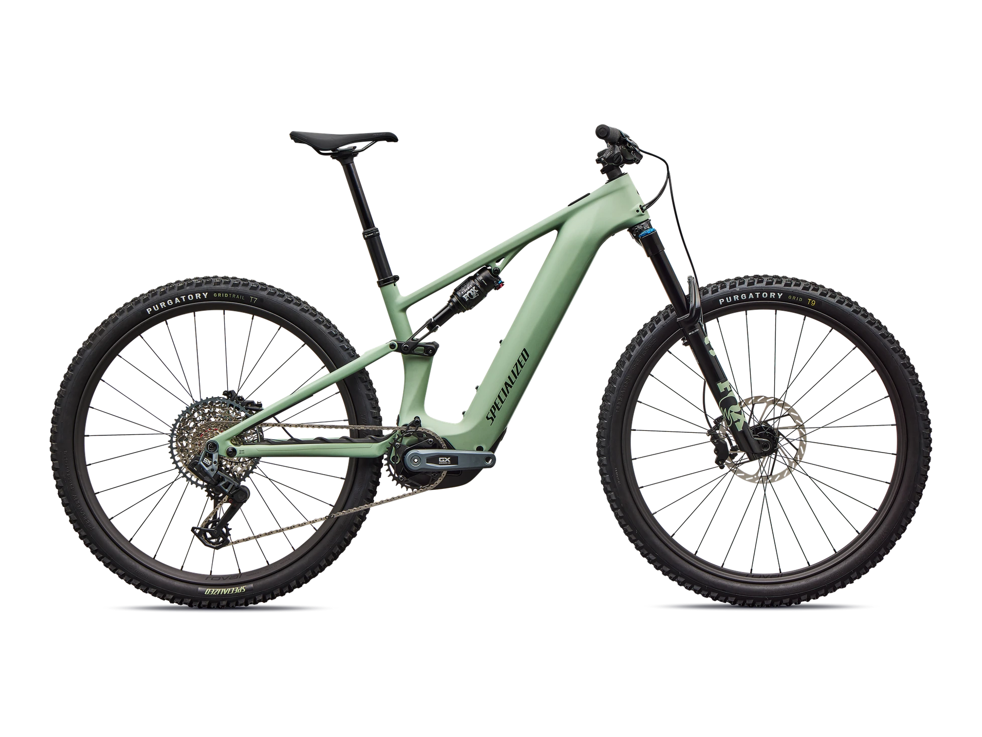 Turbo Levo R Expert in Satin Pistachio, Seitenansicht