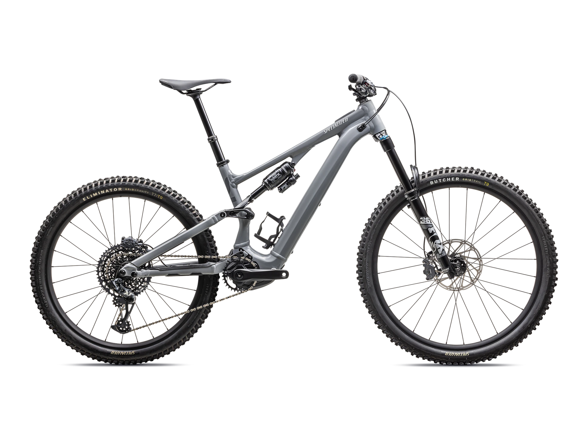 Turbo Levo SL 2 Comp Alloy in Cool Grey / Ashen Grey / Dune White, Seitenansicht