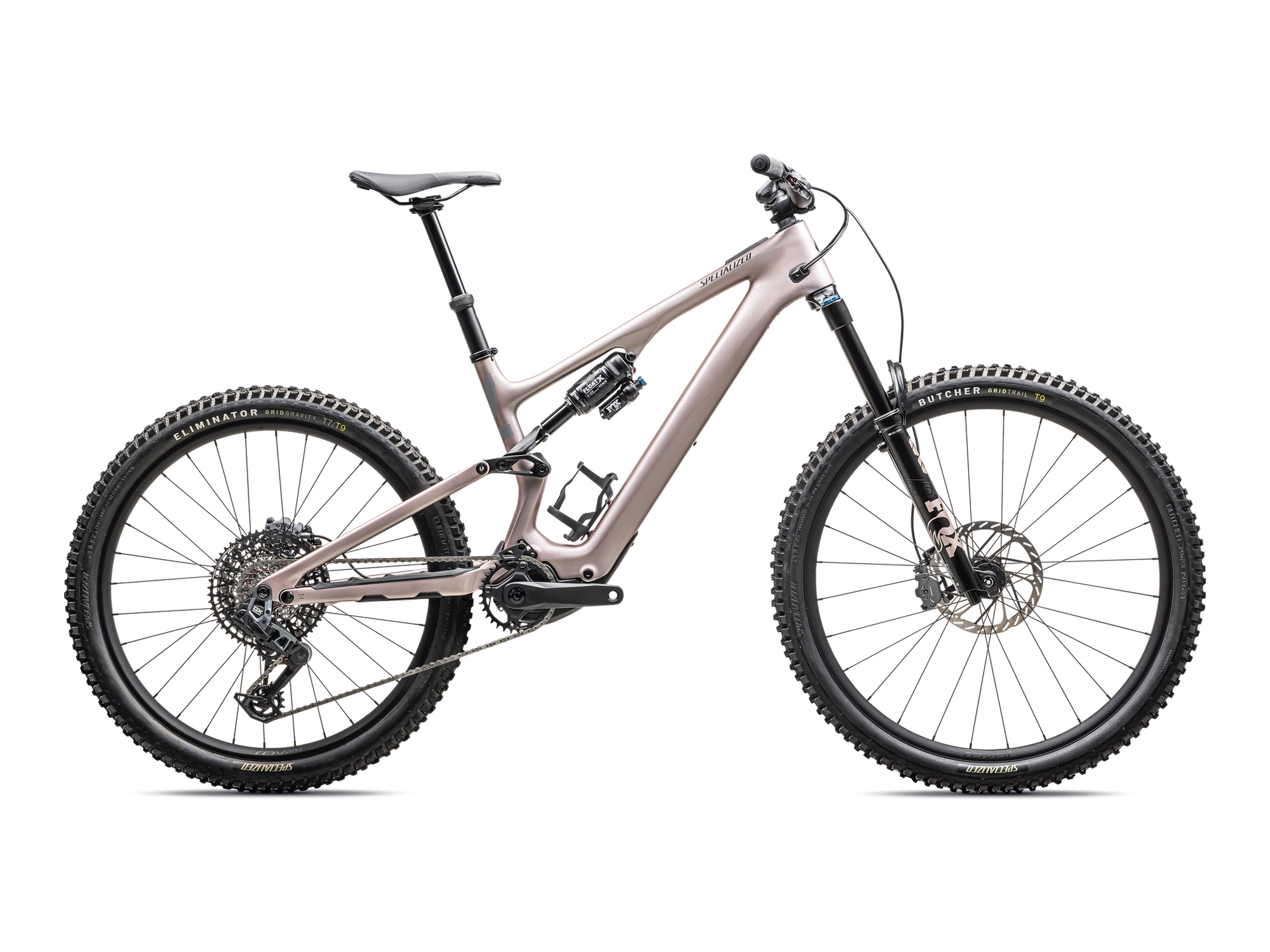 Turbo Levo SL 2 Expert in Satin Champagne / Cool Grey / Metallic Obsidian, Seitenansicht