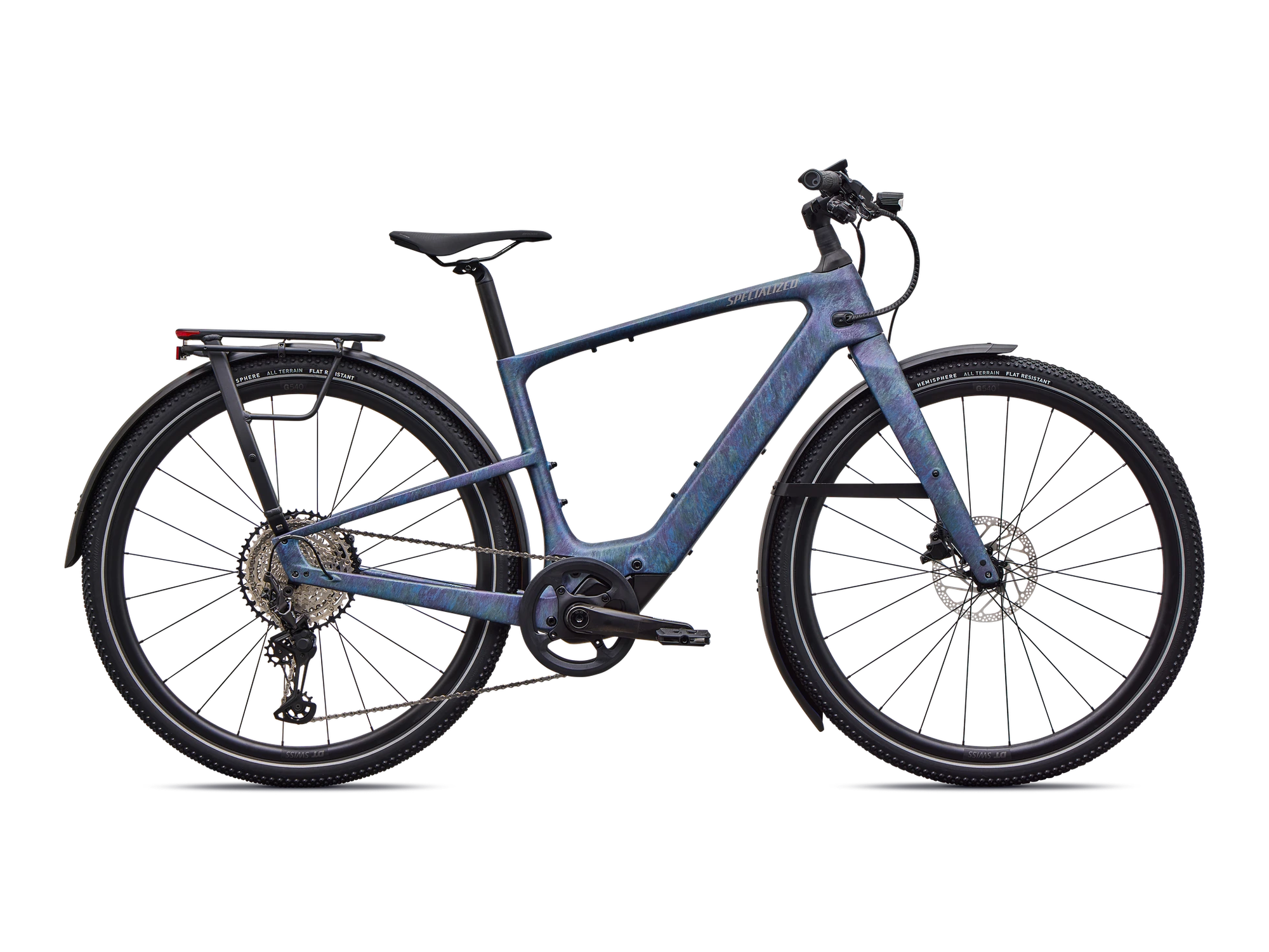 Turbo Vado SL 2 6.0 EQ Carbon in Satin Grey Blue, Seitenansicht
