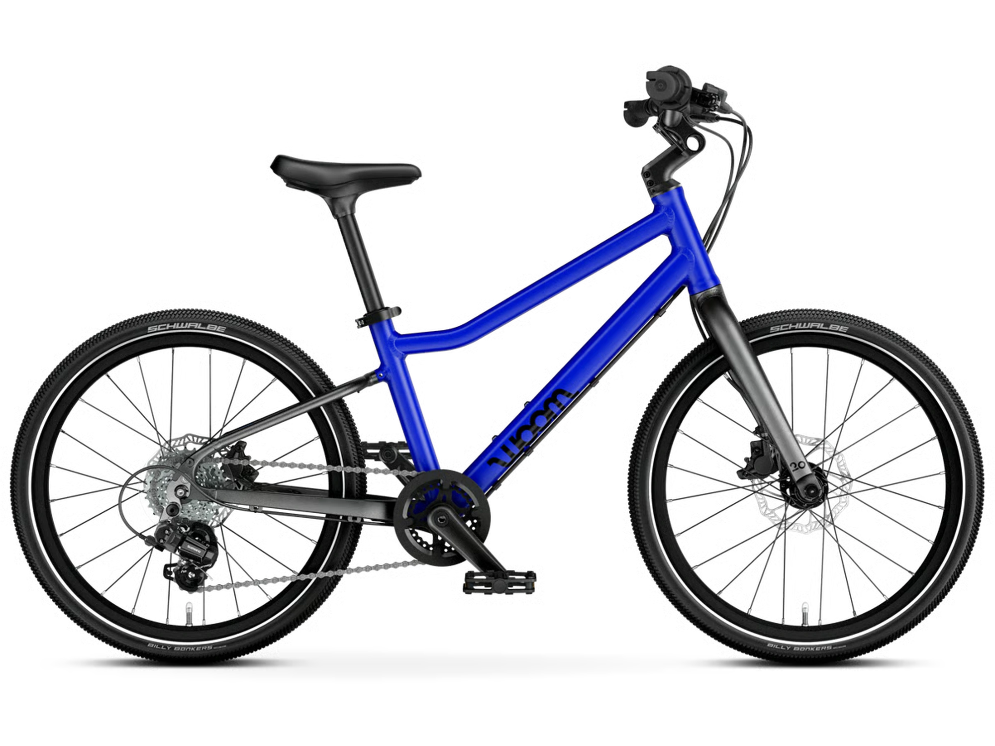 woom EXPLORE 4 in magnetic blue, Seitenansicht
