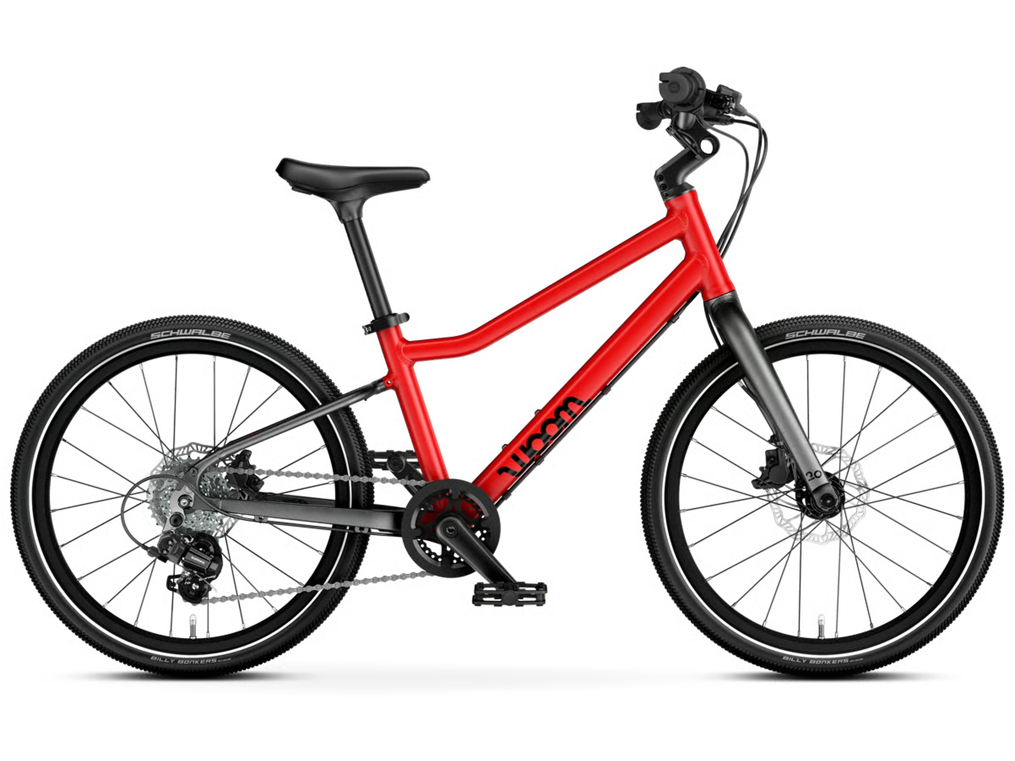 woom EXPLORE 4 in woom red, Seitenansicht