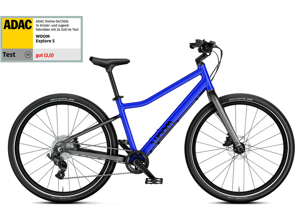 woom EXPLORE 5 in magnetic blue, Seitenansicht