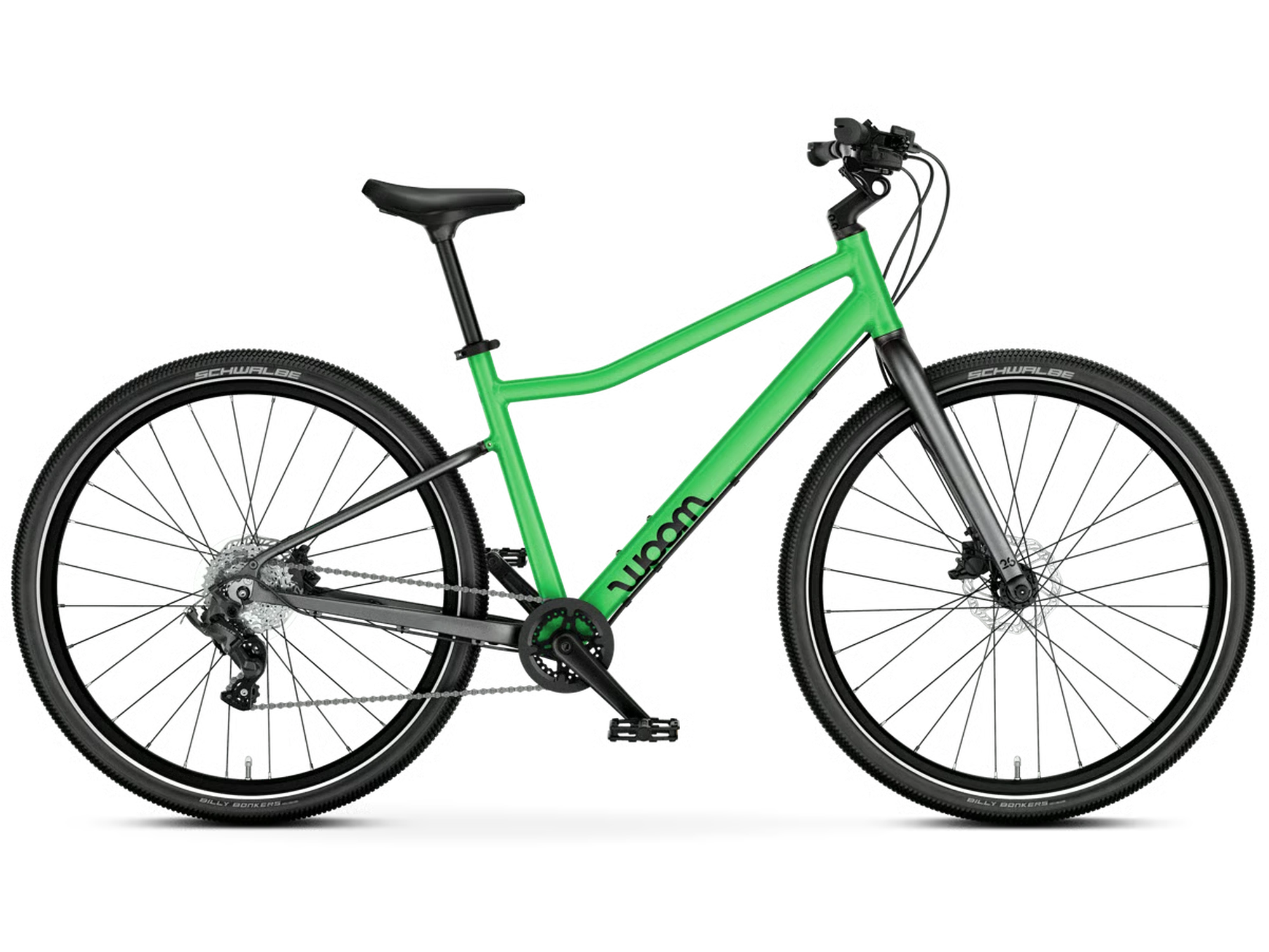 woom EXPLORE 6 in jungle green, Seitenansicht