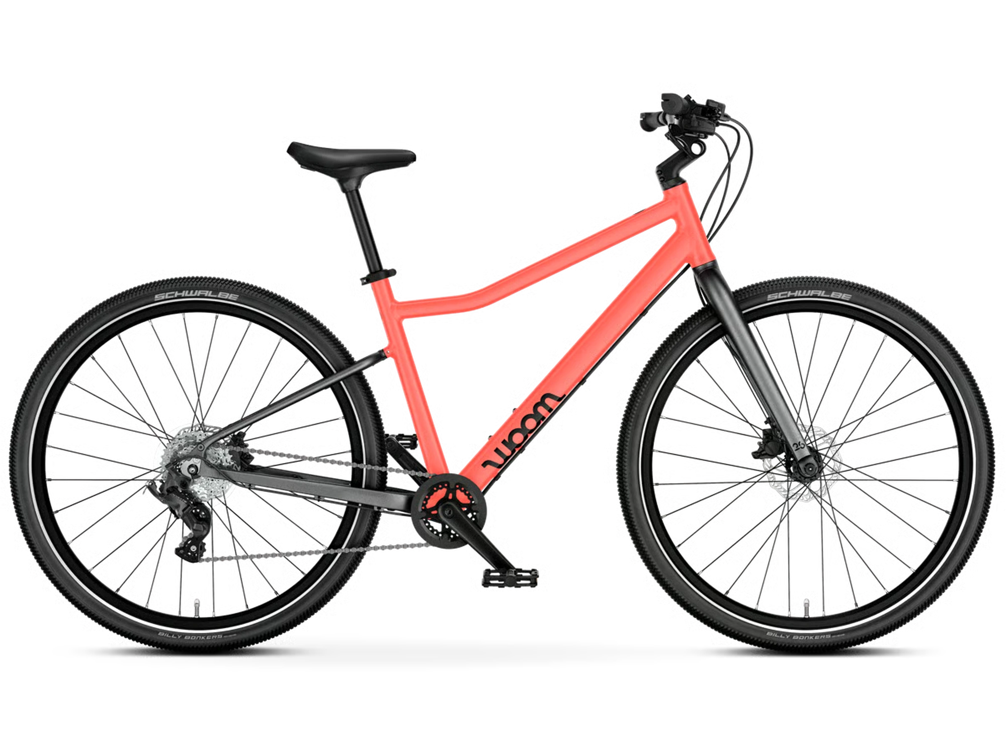 woom EXPLORE 6 in neon coral, Seitenansicht