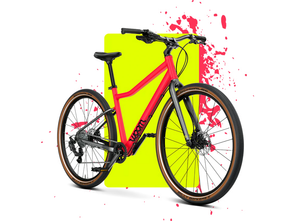 woom EXPLORE 6 in neon pink, Seitenansicht
