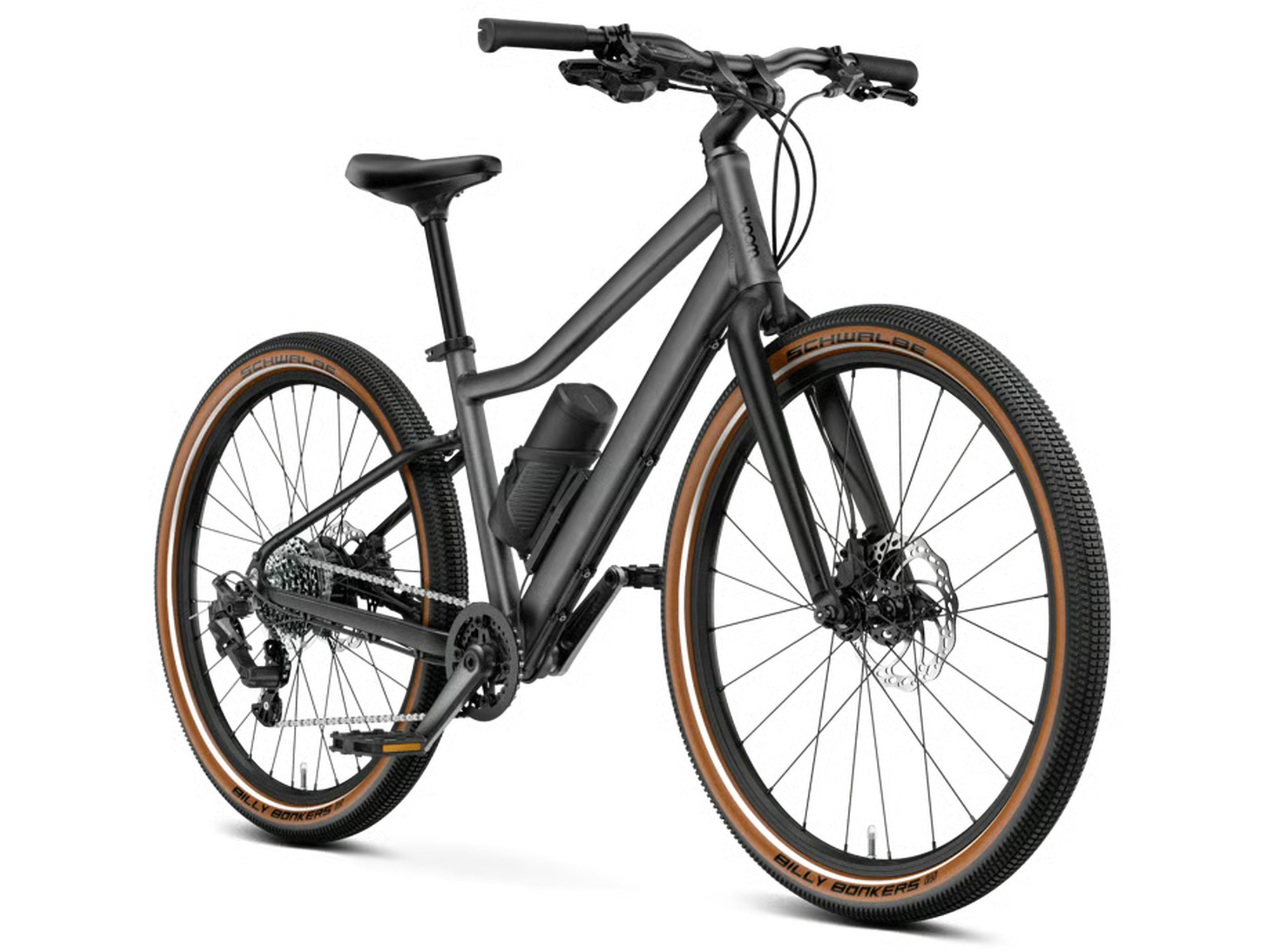 woom EXPLORE e 5 in graphite grey, Seitenansicht
