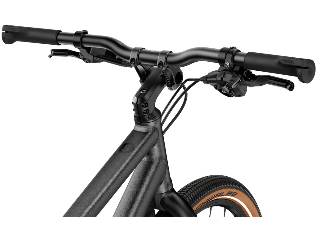 woom EXPLORE e 5 in graphite grey, Lenker-Detail