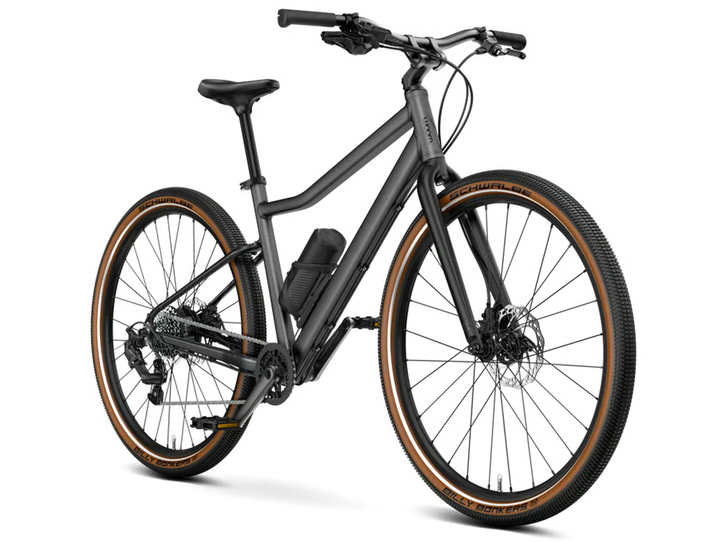 woom EXPLORE e 6 in graphite grey, Seitenansicht