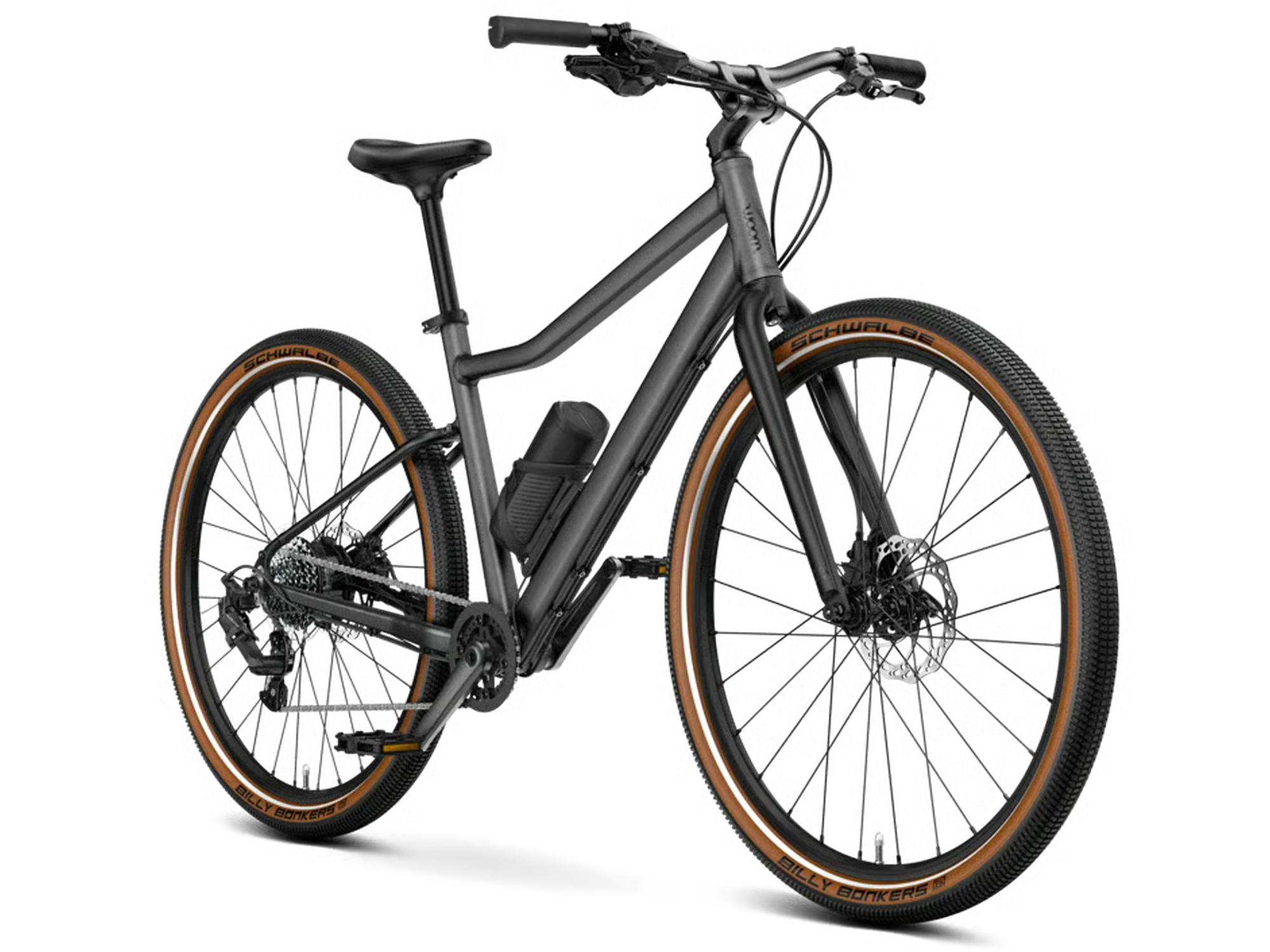 woom EXPLORE e 6 in graphite grey, Seitenansicht
