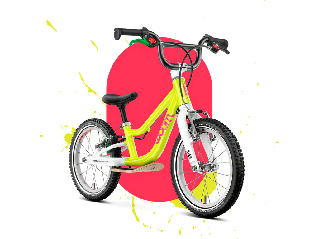 woom GO 1 PLUS in neon lime, Seitenansicht