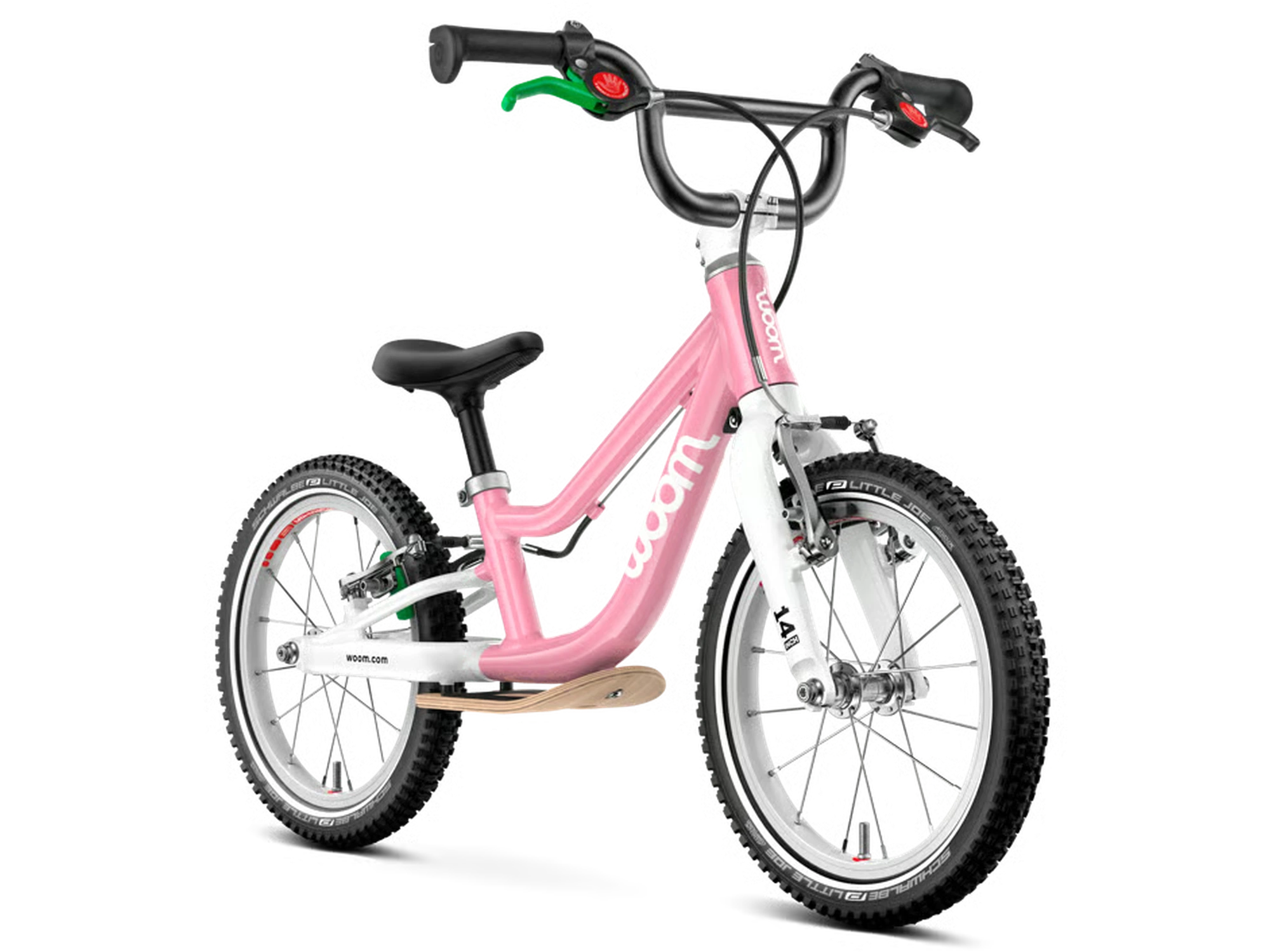 woom GO 1 PLUS in powder pink, Dreiviertelansicht