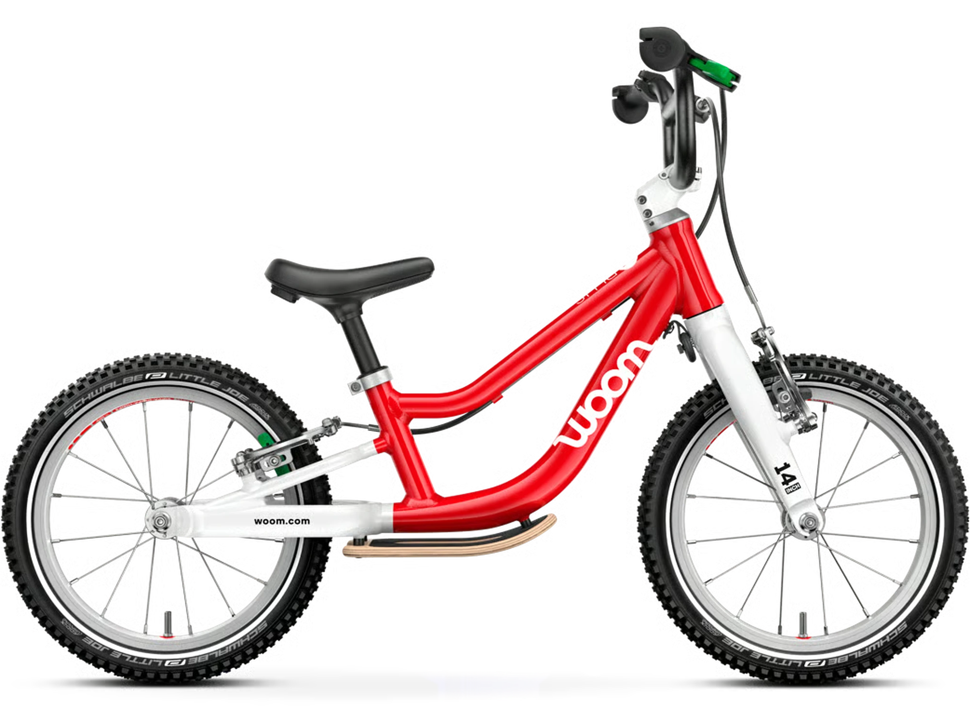 woom GO 1 PLUS in woom red, Seitenansicht