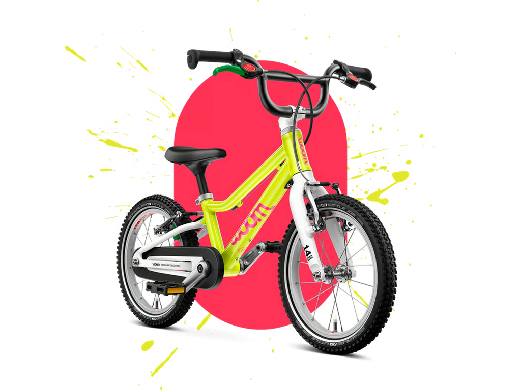 woom GO 2 in neon lime, Seitenansicht