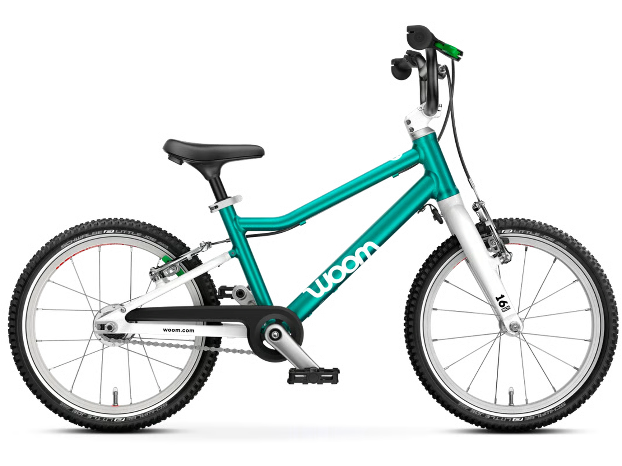 woom GO 3, Ausführung AUTOMAGIC in metallic turquoise, Seitenansicht