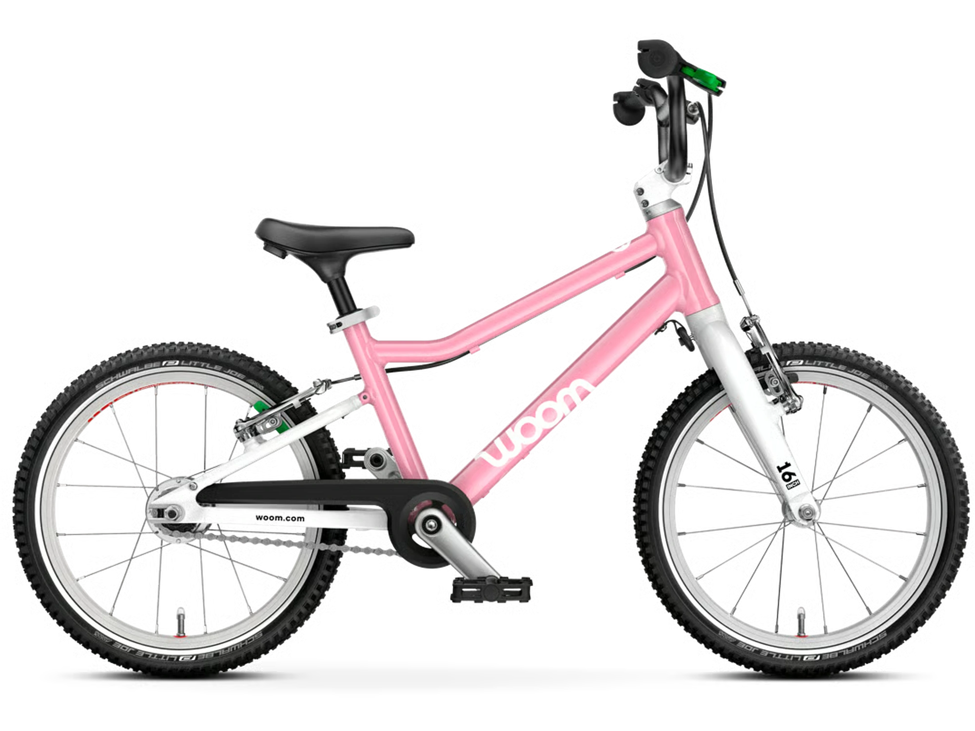 woom GO 3, Ausführung AUTOMAGIC in powder pink, Seitenansicht