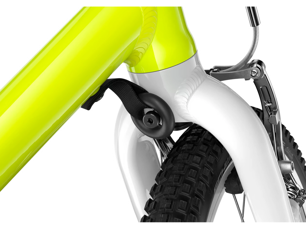 woom GO 3, Ausführung Standard in neon lime, Lenkeinschlagsbegrenzer