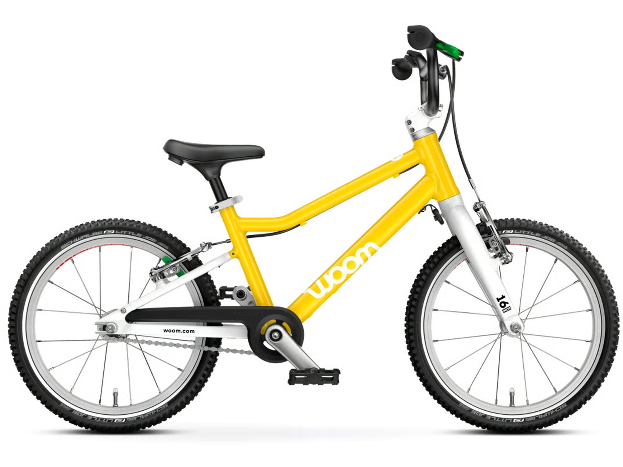 woom GO 3, Ausführung Standard in vibrant yellow, Seitenansicht
